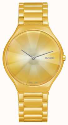 RADO True Thinline Yellow Quartz Watch R27122252