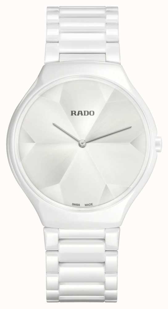 rado white ceramic watch