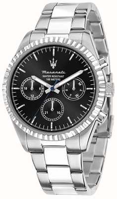 Maserati Men's Competizione | Black Chronograph Dial | Stainless Steel Bracelet R8853100023