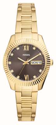 Fossil Women's | Brown Dial | Gold Stainless Steel Bracelet ES5206
