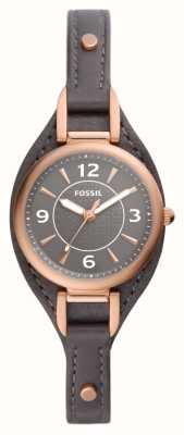 Fossil Women's | Grey Dial | Grey Eco-Leather Strap ES5212