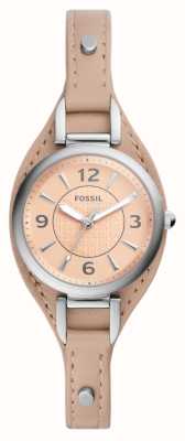 Fossil Women's | Pink Dial | Pink Eco-Leather Strap ES5213