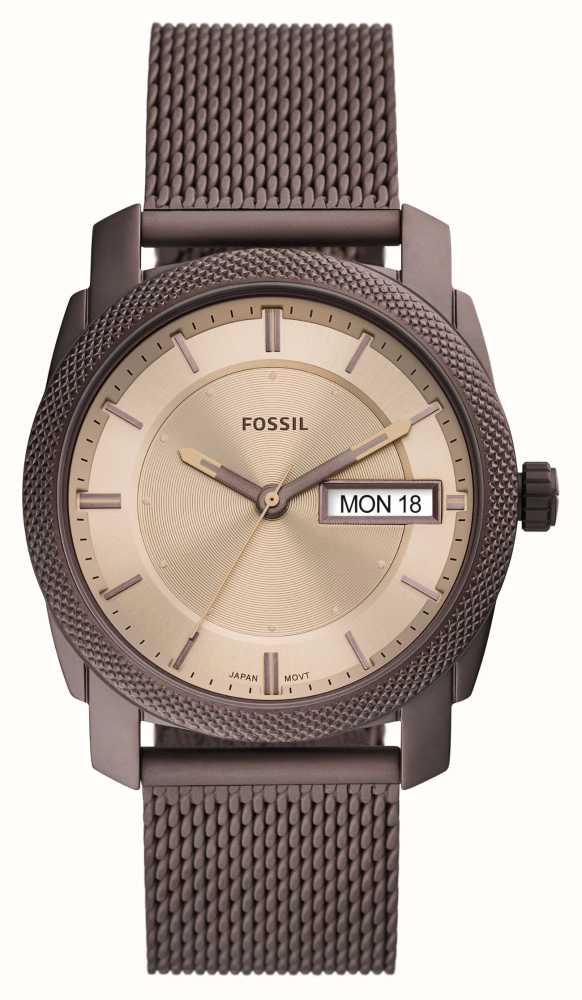 Fossil 22mm smoke discount steel mesh bracelet