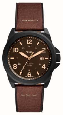 Fossil Men's Bronson | Brown Dial | Brown Eco-Leather Strap FS5938