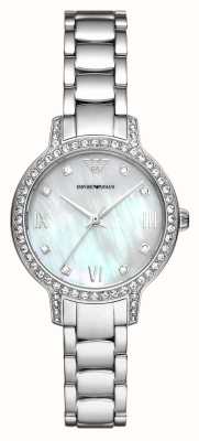 Emporio Armani Women's | Mother-of-Pearl Dial | Stainless Steel Bracelet AR11484