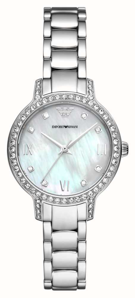 Emporio Armani Women's | Mother-of-Pearl Dial | Stainless Steel Bracelet  AR11484 - First Class Watches™ IRL
