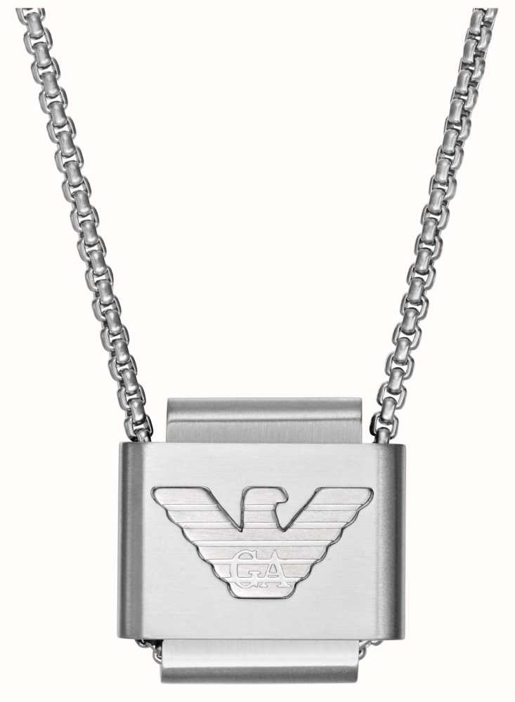 IRL EGS2915040 Emporio Watches™ Class Logo Men\'s Armani Steel Necklace - Stainless First