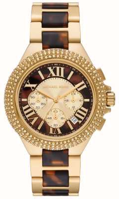 Michael Kors Women's | Camille | Chronograph | Gold Dial | Gold PVD Steel Bracelet MK7269