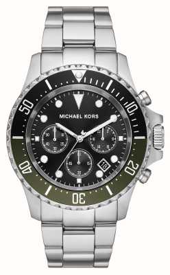 Michael Kors Everest Black Chronograph Dial Stainless Steel Bracelet MK8976
