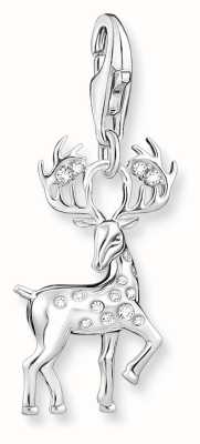 Thomas Sabo Deer Charm | Sterling Silver | Crystal Set 1910-051-14
