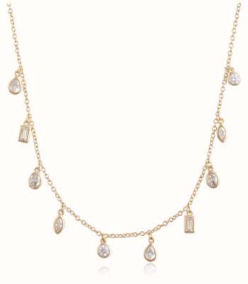 Olivia Burton Classic Crystal Gold-Toned Charm Necklace OBJCON100