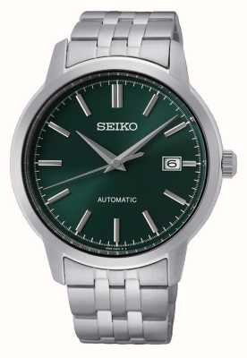 Seiko Automatic Green Dial Stainless Steel Dress Watch SRPH89K1