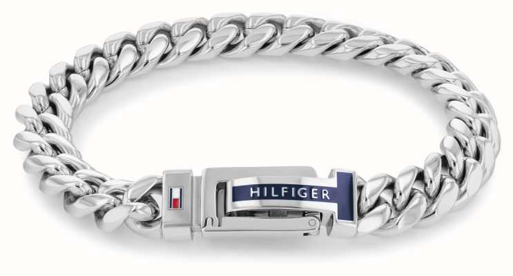 Tommy Hilfiger Men's Silver-Toned Chain Bracelet 2790433