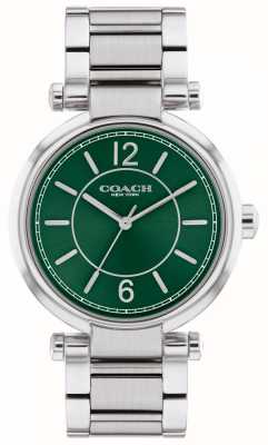 Coach Unisex Cary | Stainless Steel Bracelet | Green Dial 14504044