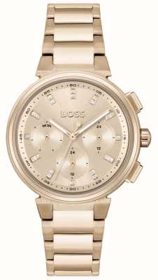 BOSS One | Women's Rose Gold Plated Steel Bracelet | Rose Dial 1502678
