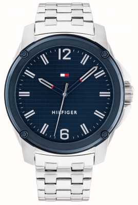 Tommy Hilfiger Men's Jason Blue Dial Stainless Steel Watch 1710487