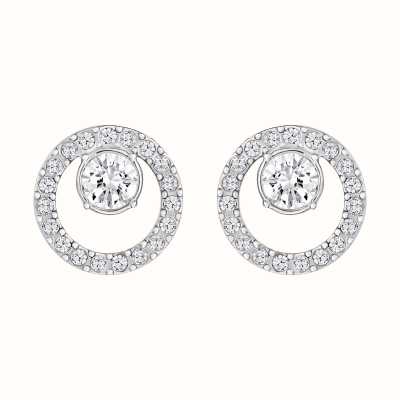 Swarovski Creativity White Crystal Circle Stud Earrings 5201707