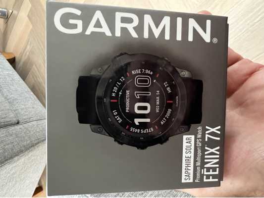 Watches: Garmin Fenix ​​7 Sapphire Solar man watch 010-02541-27 vented  Titanium bracelet